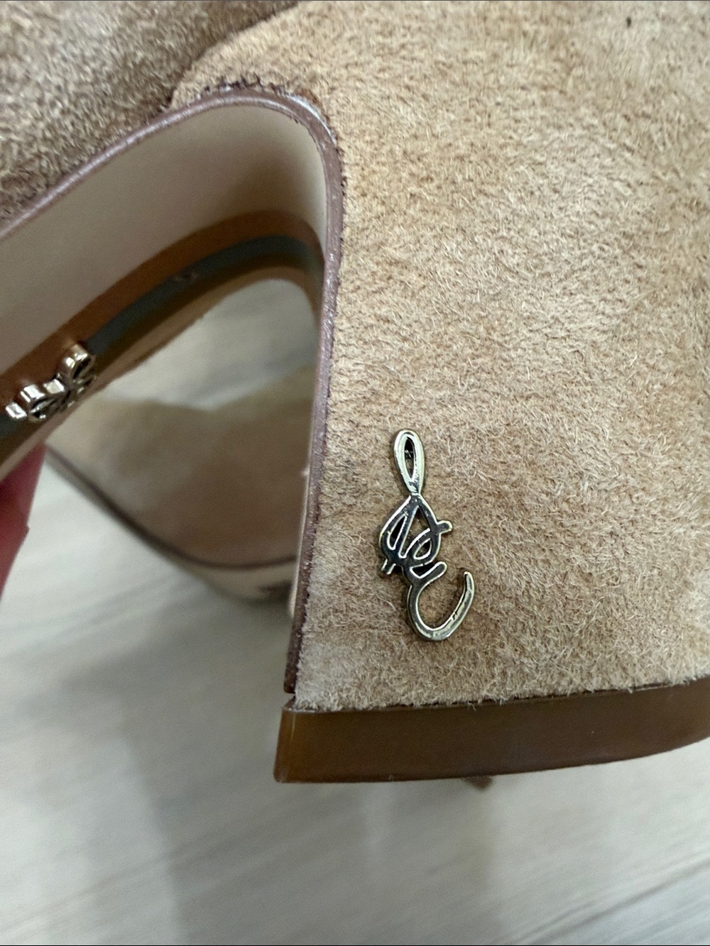 Sam Edelman Tan Suede Over-the-Knee Pointed Toe Boots - Picture 9 of 9